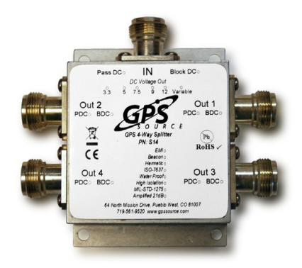 GPS splitter 1x4 ports large